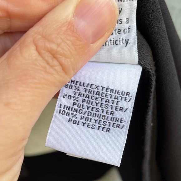 Diane Von Furstenberg Minimalist Madera Black Crepe Dress, size “P” Small - Picture 14 of 16